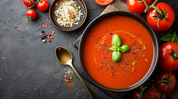 À l’approche de l’automne, profitez d’une délicieuse soupe de tomates savoureuse et ultra-facile à faire !