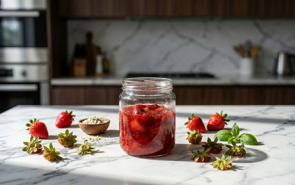 La technique du chef Thibaut Spiwack pour utiliser les queues de fraises en cuisine