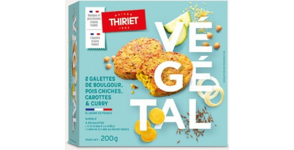 Galettes de boulgour, pois chiches et carottes de Thiriet rappelées.