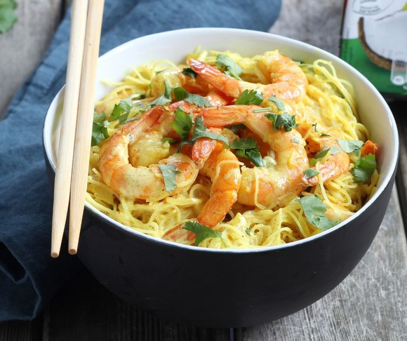 Curry de crevettes au lait de coco. Silvia Santucci