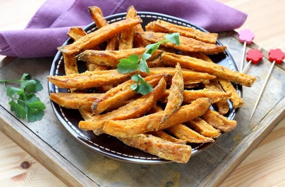 Frites de patate douce. Silvia Santucci