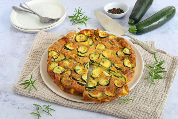 Frittata de courgettes au four. Silvia Santucci