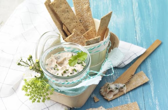 Rillettes de saumon aux aubergines et au Saint-Môret par Saint-Môret.