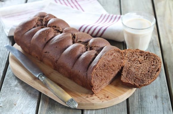 Brioche vegan au chocolat. Silvia Santucci