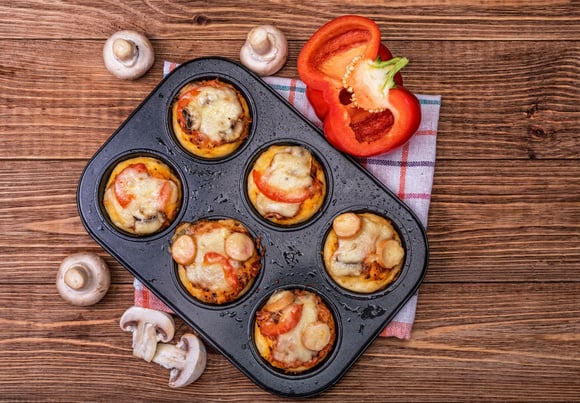 On ne fait qu'une bouchée des cupcakes pizzas