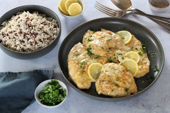 Escalopes de poulet au citron. Silvia Santucci