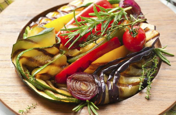 Salade de légumes grillés - La ptite cuisine de Pauline