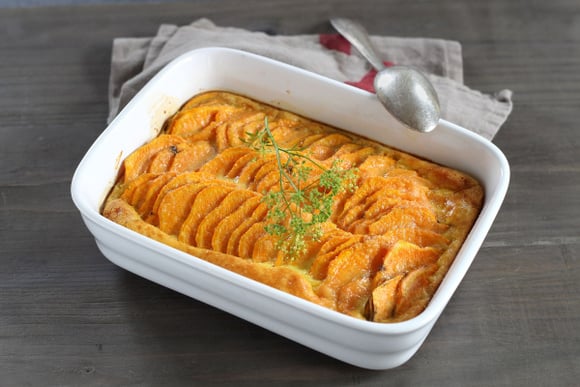 Noël : ce gratin de patate douce aux épices est une alternative gourmande au gratin dauphinois pour votre menu
