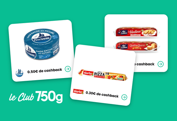 Thon en boite, pâte à pizza, quatre-quart : les 3 offres de la semaine du Club 750g pour récupérer de l’argent sur vos achats