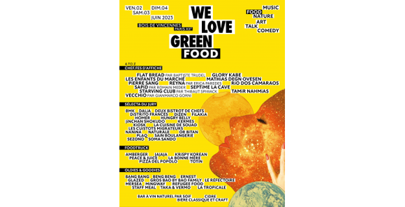 We Love Green du 2 au 4 juin 2023  : découvrez la variété de l’offre food 100% végétarienne du festival