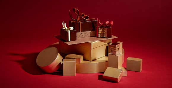 Bûche de noël par La maison du chocolat. ©Thomas Dhellemmes 