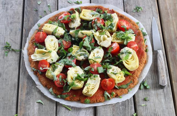 Pizza à base de patate douce. Silvia Santucci
