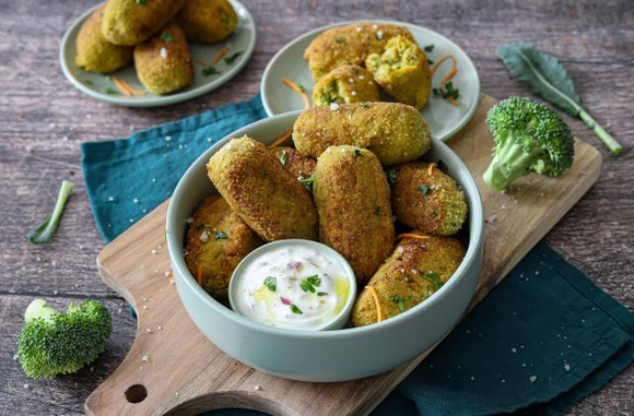 Croquettes de brocolis aux carottes. Silvia Santucci