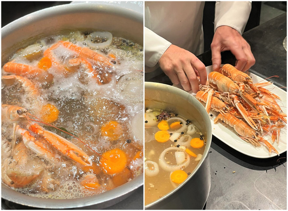 Cuisson des langoustines 