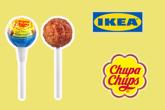 Un poisson d'avril qui devient réel : Ikea lance avec Chupa Chups une sucette goût boulettes de viande !