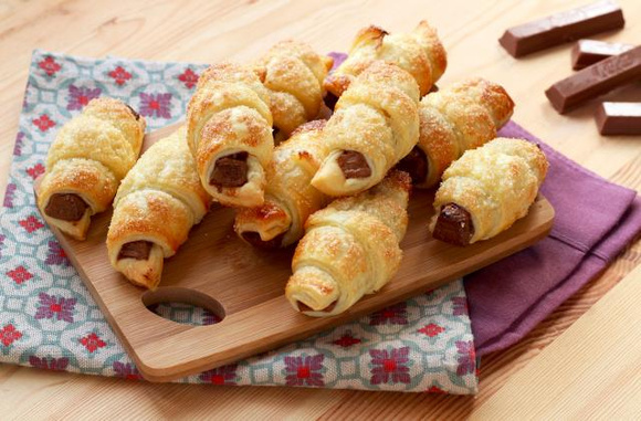 Croissants au Kit-Kat. Silvia Santucci