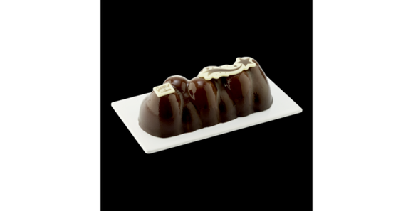 Bûche au chocolat d'Arnaud Larher pour Monoprix.