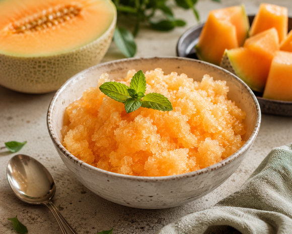 Mieux qu’un sorbet : découvrez le secret du granité de melon maison, la recette la plus légère et désaltérante de l’été