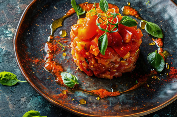 Ultra-rafraîchissante et très légère pour l’été, voici notre recette de tartare de tomates absolument inratable !