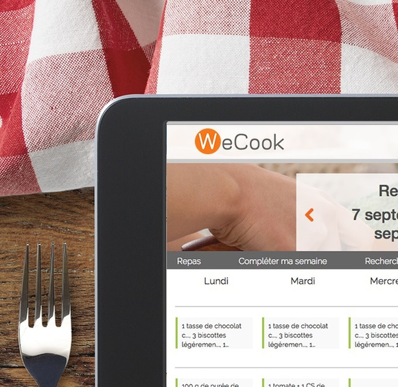 ENFIN ORGANISES avec planning de menus et listes de courses automatiques sur WeCook.fr