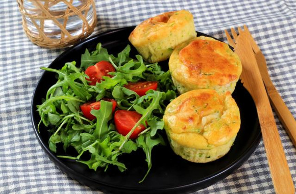 Muffins chèvre-courgette par LG