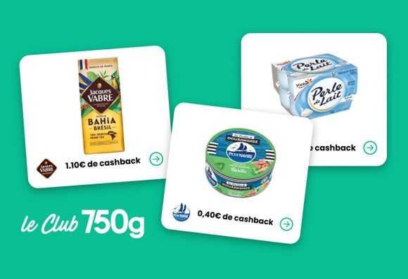 Le Club 750g : voici les 3 offres de la semaine pour faire des économies sur l’achat de vos produits préférés