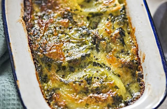 Gratin de pomme de terre et d’épinards 750g
 