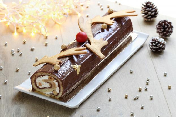 Bûche chantilly mascarpone et Nutella