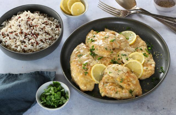 Escalopes de poulet au citron. Silvia Santucci