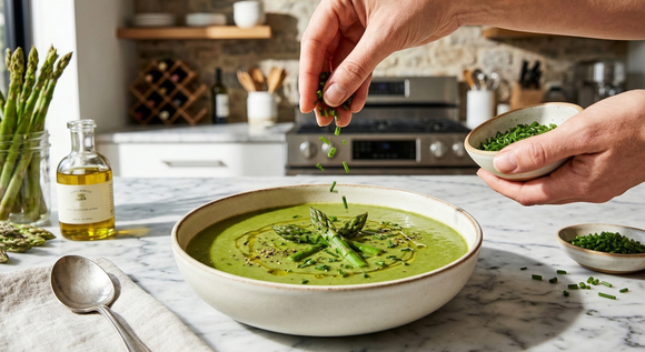 Velouté d'asperges : l'entrée de saison simple et légère pour Pâques