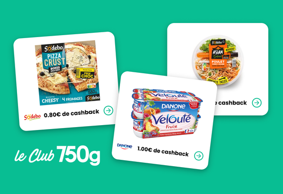 Le Club 750g : voici 3 offres pour faire des économies sur l’achat de vos produits préférés !