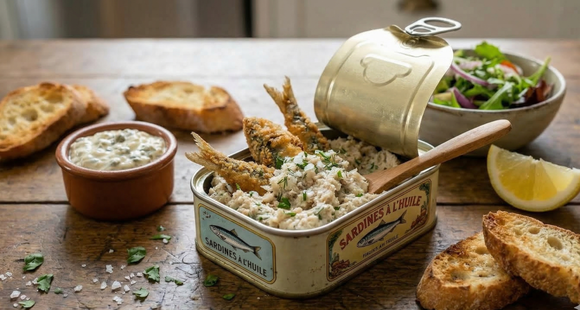 Comment recevoir avec moins de 5 € ? Nos 3 recettes à base de sardines en boite pour l'apéritif !