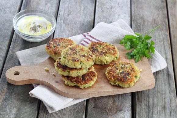 Galettes de quinoa aux courgettes. 750g