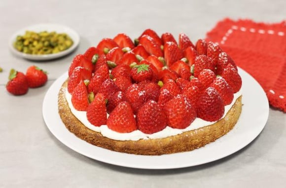 Tarte aux fraises. 750g