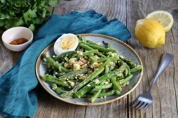 Salade de haricots verts et asperges. Silvia Santucci