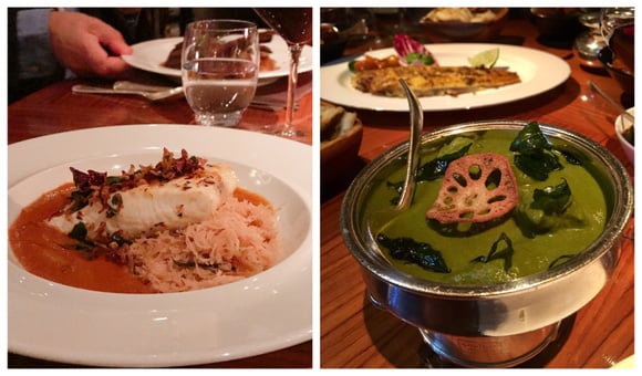 Lieu noir, sauce au curry et curry vert au poulet, le meilleur du monde  