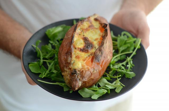 Patate douce grillée au four. Nadia Paprikas