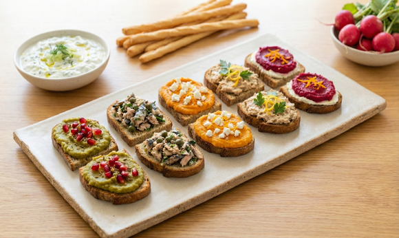 5 idées recettes de toasts faciles et originales pour Noël