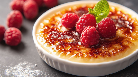 “Le dessert craquant et fondant qui termine le repas” : Cyril Lignac partage sa recette de crème brûlée vanille et fève tonka, simple et délicieuse !