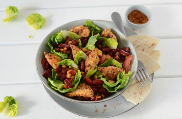 Salade de poulet à la mexicaine. Nadia Paprikas