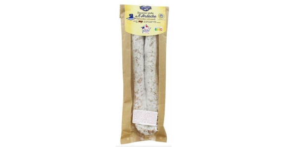 Cette saucisse sèche de l'Ardèche Nos régions ont du talent est rappelée.