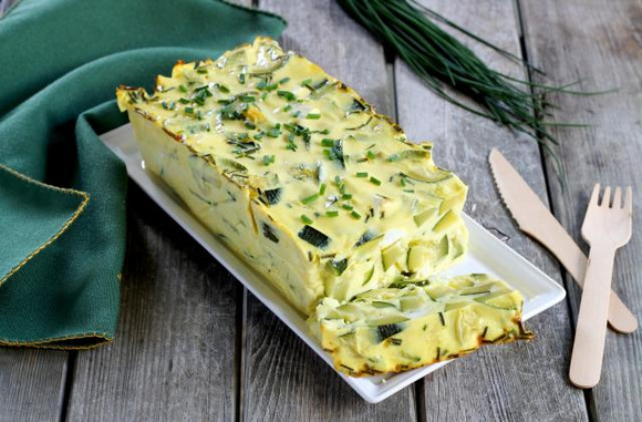Flan de courgettes. Silvia Santucci