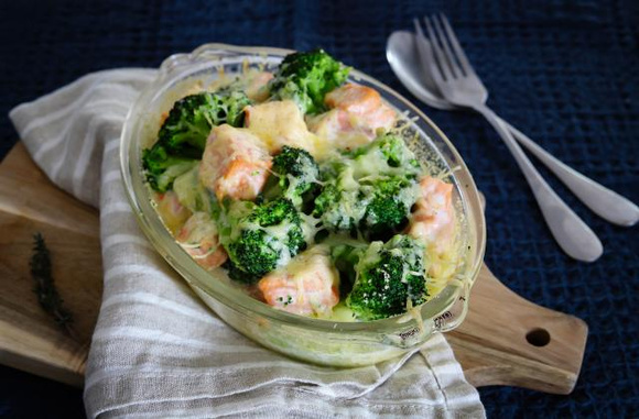 Gratin de brocoli au saumon Silvia Santucci