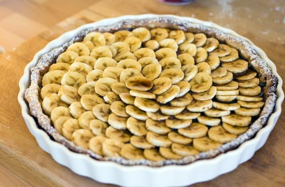 Tarte à la banane par  © Fabienne.