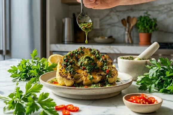 Sauce chimichurri : la recette et les astuces du chef Simon Auscher pour un résultat qui va sublimer vos plats