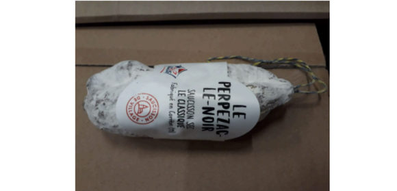 @ RappelConso/ Saucisson sec aux noisettes concernés par le rappel 