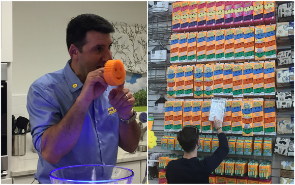 Aaron Krause / Scrub Daddy dans un supermarché à Philadelphie