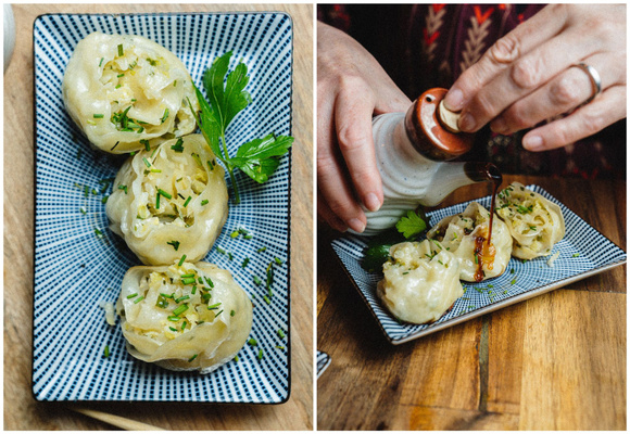 Gyozas en forme de fleurs / Yoann Gloaguen 