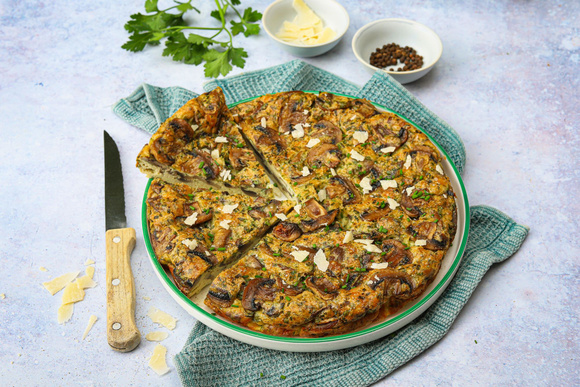 Frittata aux champignons. Silvia Santucci