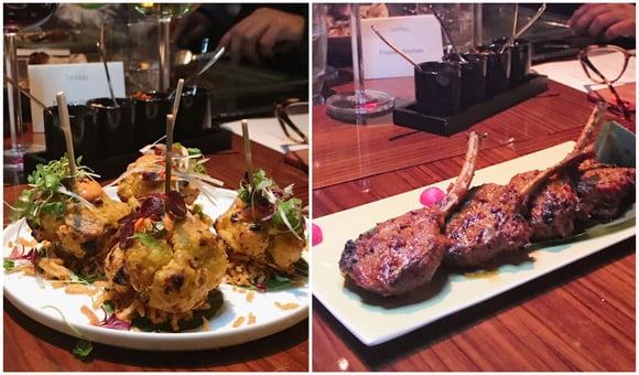 Chou-fleur tandoori et Côtelettes d'agneau cuites au "griddle"